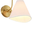 Load image into Gallery viewer, Boho Farmhouse Single Beige Fabric Goose Arm Wall Light
