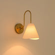 Load image into Gallery viewer, Boho Farmhouse Single Beige Fabric Goose Arm Wall Light
