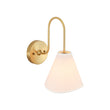 Load image into Gallery viewer, Boho Farmhouse Single Beige Fabric Goose Arm Wall Light
