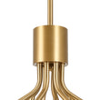 Load image into Gallery viewer, Brass 12-Light Tiered Frosted Glass Globe Bubble Sputnik Chandelier

