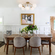 Load image into Gallery viewer, Brass 8-Light Milky Glass Globe Sunburst Semi Flush Mount
