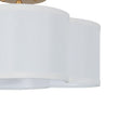 Load image into Gallery viewer, French Country Quatrefoil Scalloped Fabric Ceiling Light
