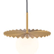 Load image into Gallery viewer, Brass Radiant Frosted Glass Globe Single Pendant Light
