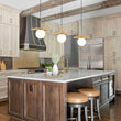 Load image into Gallery viewer, Brass Radiant Frosted Glass Globe Single Pendant Light
