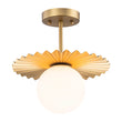 Load image into Gallery viewer, Brass Radiant Frosted Glass Globe Single Pendant Light

