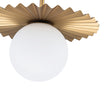 Load image into Gallery viewer, Brass Radiant Frosted Glass Globe Single Pendant Light

