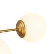 Load image into Gallery viewer, Brass Sputnik Frosted Glass Bubble Linear Sputnik Ceiling Light

