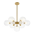 Load image into Gallery viewer, Modern Tiered Water Glass Globe Round Sputnik Chandelier

