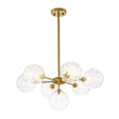 Load image into Gallery viewer, Modern Tiered Water Glass Globe Round Sputnik Chandelier
