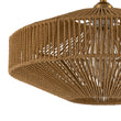 Load image into Gallery viewer, Farmhouse Coastal Woven Rope Round Cage Semi Flush Mount
