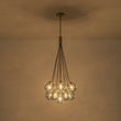 Load image into Gallery viewer, Coastal Bubble Cluster Blue Glass Globe Chandelier
