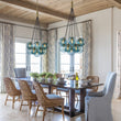Load image into Gallery viewer, Coastal Bubble Cluster Blue Glass Globe Chandelier
