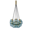 Load image into Gallery viewer, Coastal Bubble Cluster Blue Glass Globe Chandelier
