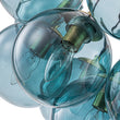 Load image into Gallery viewer, Coastal Bubble Cluster Blue Glass Globe Chandelier
