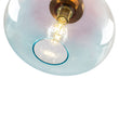 Load image into Gallery viewer, Scandinavian 1-Light Ombre Colored Glass Round Semi Flush
