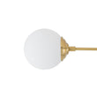 Load image into Gallery viewer, Minimalist White Glass Globe Linear 4-Light Sputnik Semi Flush
