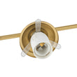 Load image into Gallery viewer, Minimalist White Glass Globe Linear 4-Light Sputnik Semi Flush
