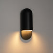 Load image into Gallery viewer, Contemporary Simple Black Metal Oval Outdoor Wall Light
