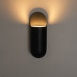 Load image into Gallery viewer, Contemporary Simple Black Metal Oval Outdoor Wall Light
