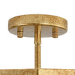 Load image into Gallery viewer, Diamond Vintage Brass Textured Glass Cage Ceiling Light
