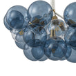 Load image into Gallery viewer, Dimmable Cluster Dusty Blue Glass Globe Bubble Chandelier
