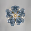 Load image into Gallery viewer, Dimmable Cluster Dusty Blue Glass Globe Bubble Chandelier
