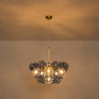 Load image into Gallery viewer, Dimmable Cluster Dusty Blue Glass Globe Bubble Chandelier
