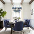 Load image into Gallery viewer, Dimmable Cluster Dusty Blue Glass Globe Bubble Chandelier
