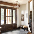 Load image into Gallery viewer, Distressed Gold Bronze Candle Style Square Cage Ceiling Light
