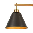 Load image into Gallery viewer, Farmhouse 3-Light Black Gold Conical Kitchen Island Pendant
