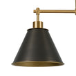 Load image into Gallery viewer, Farmhouse 3-Light Black Gold Conical Kitchen Island Pendant
