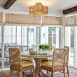 Load image into Gallery viewer, Farmhouse Coastal Woven Rope Quatrefoil Scalloped Ceiling Light
