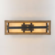 Load image into Gallery viewer, Farmhouse Rectangle Wood Cage Semi Flush Kitchen Island Light
