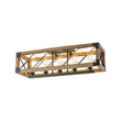 Load image into Gallery viewer, Farmhouse Rectangle Wood Cage Semi Flush Kitchen Island Light

