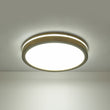 Load image into Gallery viewer, Farmhouse Walnut Dimmable LED Round Flush Mount Light
