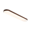 Load image into Gallery viewer, Farmhouse Walnut Grain Dimmable LED Long Oval Flush Mount Light
