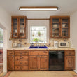 Load image into Gallery viewer, Farmhouse Walnut Wooden Dimmable LED Long Oval Ceiling Light
