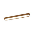 Load image into Gallery viewer, Farmhouse Walnut Wooden Dimmable LED Long Oval Ceiling Light
