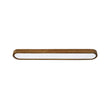 Load image into Gallery viewer, Farmhouse Walnut Wooden Dimmable LED Long Oval Ceiling Light
