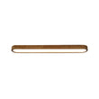 Load image into Gallery viewer, Farmhouse Walnut Wooden Dimmable LED Long Oval Ceiling Light
