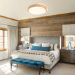Load image into Gallery viewer, Farmhouse Wood Grain Dimmable LED Round Flush Mount
