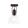 Load image into Gallery viewer, Farmhouse Dual Mount Seeded Glass Linear Ceiling Light
