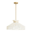Load image into Gallery viewer, French Country Bleached String Round Woven Cage Pendant
