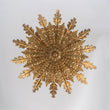 Load image into Gallery viewer, French Country Gilde Gold Metal Botanical Cage Ceiling Light
