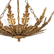 Load image into Gallery viewer, French Country Gilde Gold Metal Botanical Cage Ceiling Light
