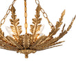 Load image into Gallery viewer, French Country Gilde Gold Metal Botanical Cage Ceiling Light
