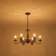 Load image into Gallery viewer, French Farmhouse Aged Bronze Candle Style Dual Mount Chandelier
