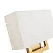 Load image into Gallery viewer, Vintage 2-Light Fabric Square Brass Wall Lamp
