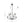 Load image into Gallery viewer, Funky Clear Seeded Glass Globe Tired Bubble Chandelier
