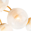 Load image into Gallery viewer, Glam 12-Light Sputnik Milky Mist Glass Bubble Semi Flush

